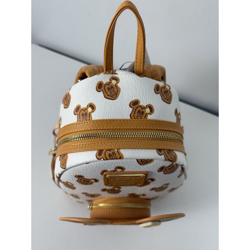 RARE! NEW WITH‎ TAGS! Loungefly Disney Parks Mickey Mouse Waffle Mini Backpack! - Picture 10 of 12